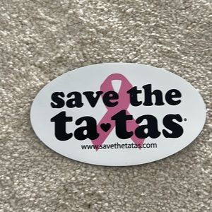 Save the Ta Tas bumper sticker
